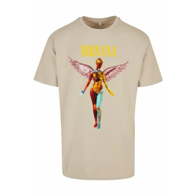 Imagen de Upscale by Mister Tee IN Utero Oversize Camiseta estampada, Hombre, Talla: Large, Wet sand