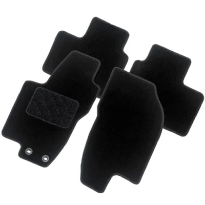 Imagen de AutoStyle TM VW583 Juego de alfombrillas suelo textil delante y detrás 4 negro