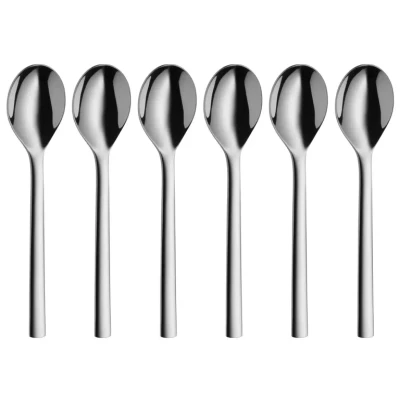 Imagen de WMF Nuova Set 6 Cucharas Café, Acero Inoxidable Cromargan , Color Plateado