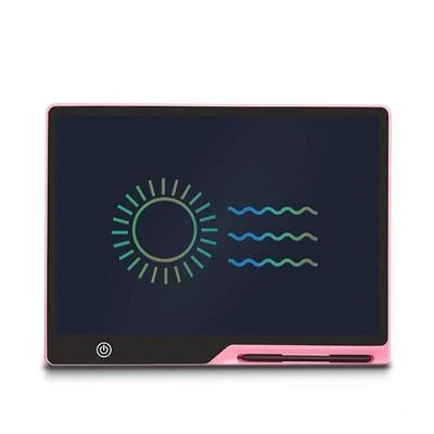 Imagen de Pizarra electrónica Dam DMAN0145C56CLOR, 16&quot;, Batería recargable, Cristal líquido, Fondo multicolor, Rosa