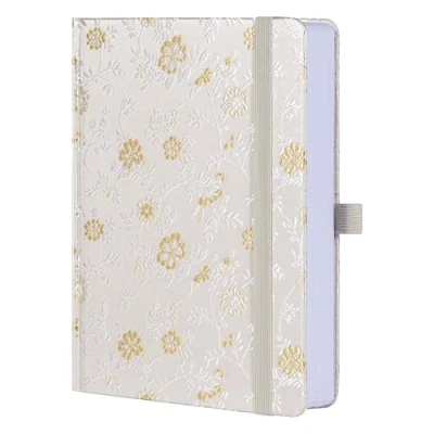 Imagen de TIEFOSSI Cuaderno forrado para mujeres y hombres, diarios A5 escribir, 3.53 oz/m², 316 páginas con rayas universitarias, papel grueso, perfecto oficina suministros escolares en casa