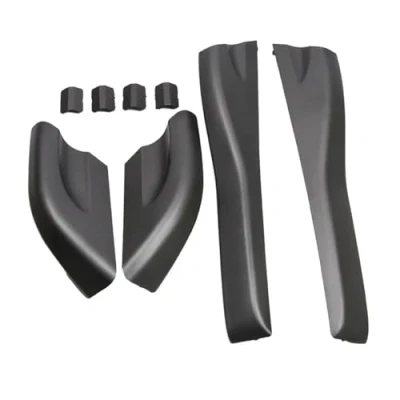 Imagen de DREOW Barras Techo para Hyundai Tucson 2004 2008 Barra Coche Negra Cubierta Protección Extremo Riel Estante Estilo Portaequipajes Transversales