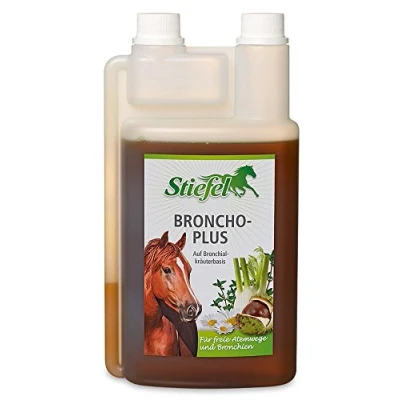Imagen de Stiefel Botas Broncho Plus para vías respiratorias y de los bronquios Tubos centrado Extractos Hierbas Caballos 1 litro Botella