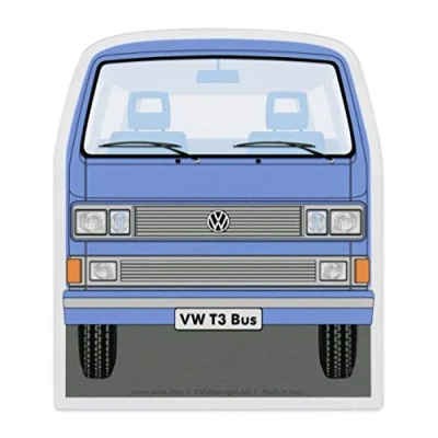 Imagen de BRISA VW Collection Accesorio de Invierno para automóvil Volkswagen polycarbonato: raspador hieloquita Nieve y Hielo T3 Camper Bus (Azul)