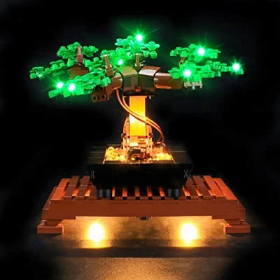 Imagen de YEABRICKS Kit de Luces LED para Lego 10281 Creator Expert Bonsai Tree(Green) Modelo Bloques Construcción (Juego NO Incluido)