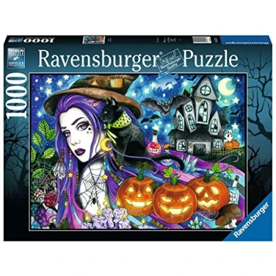 Imagen de Ravensburger Puzzle: Halloween, Puzzle 1000 Piezas, Puzzles para Adultos, Piezas Pegamento Enmarcar Puzzles, Rompecabezas Pasatiempos Adultos 70x50cm