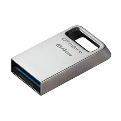 Imagen de Kingston DataTraveler Micro Unidad Flash USB 64GB 200MB/s Metal 3.2 Gen 1 DTMC3G2/64GB