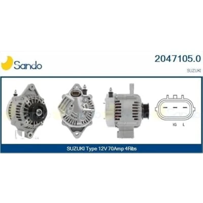 Imagen de SANDO 2047105.0 Alternador 12V 70A SUZUKI: Vitara I SUV Cabrio, SUV, Grand 1