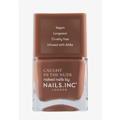 Imagen de Nails Inc Pintauñas TULUM BEACH Marrón rosa natural Fórmula nutritiva enriquecida con AHA para uñas hidratadas Pincel ancho un nail art óptimo Vegano, duradero y sin crueldad