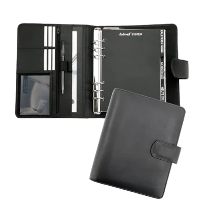 Imagen de Bind T de 5 1 Agenda Office (A5, piel napa con cierre magnético, color negro