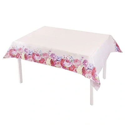 Imagen de Talking Tables Truly Scrumptious Mantel de Papel Floral Ideal para Bodas, Baby Shower, té la Tarde, Fiesta cumpleaños, Hermoso diseño, 120 x 180 cm, Trulytcover