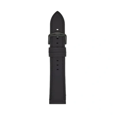 Imagen de Fossil Correa de piel negra LiteHide para hombre, 22 mm, S221501, negro, Casual