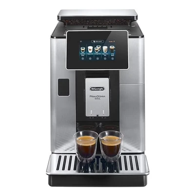 Imagen de Cafetera superautomática De&#039;Longhi PrimaDonna Soul ECAM610.55.SB, Molinillo integrado, Sistema Thermoblock, Táctil, 1450W, 19 bar, Inox