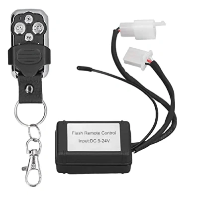 Imagen de Interruptor de Control Remoto Barra Luz LED, Arnés Cableado Relé, Módulo Controlador Flash Estroboscópico, Sistema LED DRL para Motocicl