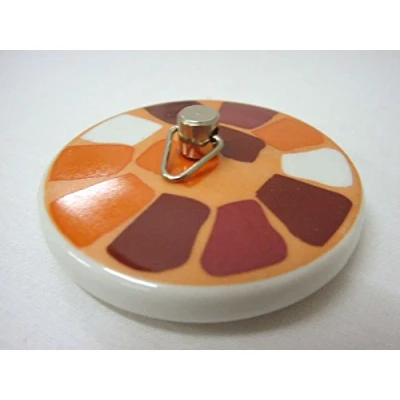 Imagen de TAPON BAÑERA LAVABO BIDE FREGADERO STANDARD PORCELANA CUADROS NARANJA
