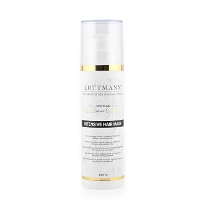 Imagen de LUTTMANN® Intensive Hair Mask 200 ml Mascarilla capilar con aceite de argán orgánico y pantenol sin silicona ni parabenos, para pelucas cabello real, extensiones propio, fabricado en