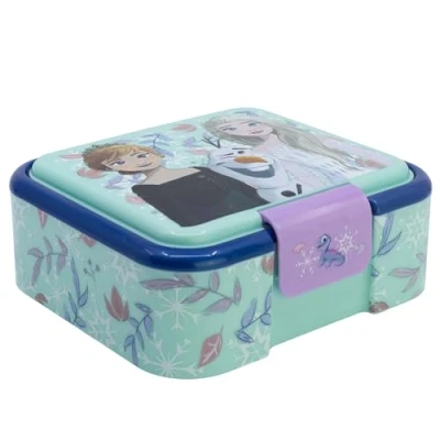 Imagen de Robuesta fiambrera infantil múltiple con 3 compartimentos de Frozen