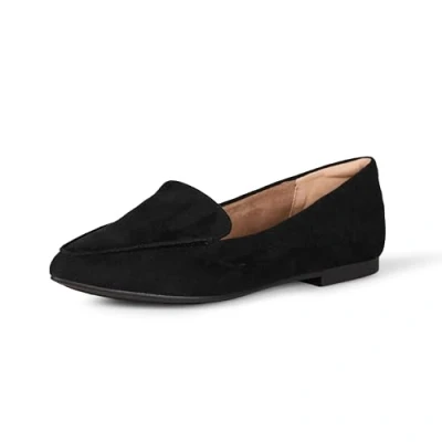 Imagen de Amazon Essentials Mocasín Plano Mujer, Negro Micro Gamuza, 42 EU