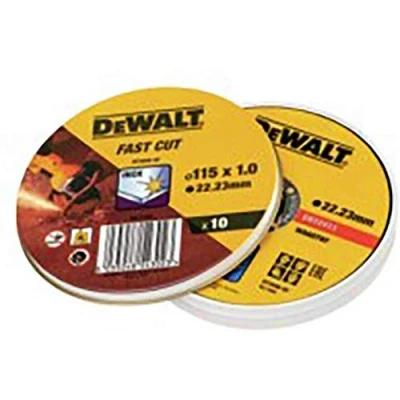 Imagen de DEWALT DT3506 QZ Lata com 10 discos de corte alto desempeño para acero inox 115 x 1 22.23mm