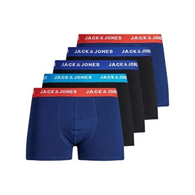 Imagen de Jack &amp; Jones Jaclee Trunks Pack de 5, Hombre, Paquete 5 Unidades, S