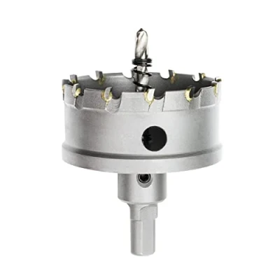Imagen de Meccion Broca Cortadora de Agujeros Metal, Cortador Orificio con Punta T.C.T Carburo Tungsteno para Chapa Acero Inoxidable, Aleación, Hierro, Madera (70mm)