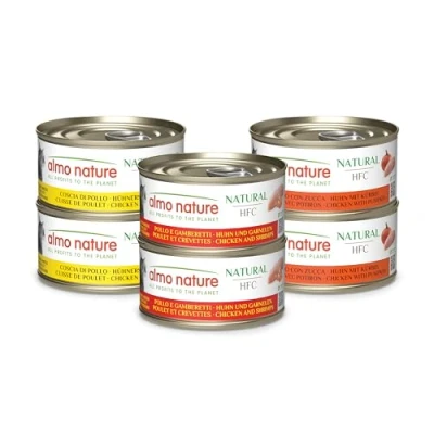 Imagen de almo nature HFC Natural Alimento Húmedo para Gatos Recetas variadas de Pollo Pack 420 g (6 x 70 g)