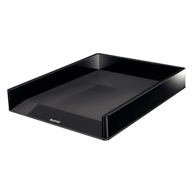 Imagen de Leitz Bandeja Portadocumentos, A4, Apilable, Negro/Gris, Wow, 53610095