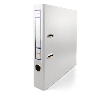 Imagen de Netuno 1x Ekobox Archivadores color blanco 2 anillas 5 cm A4 organizador estrecho de cartón para oficina estanterías carpetas escritorio despacho