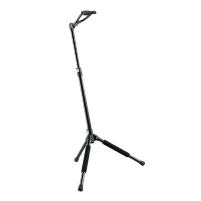 Imagen de K&amp;M 17680 Memphis 10 soporte para guitarra negro altura 55 112 cm de acero, con cierre seguridad, ajustable