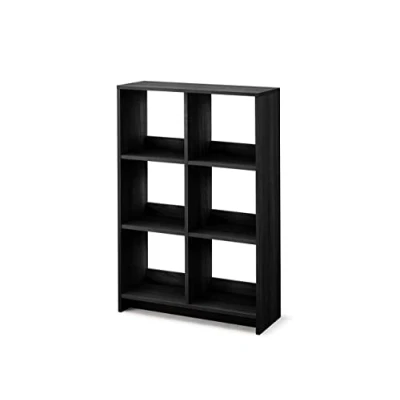 Imagen de Iris Ohyama, Librería cubo / Estante abierto de madera Mueble con 6 estantes madera, Modular, Diseño, Oficina, Casa, escuela Wood Open Shelf WOS Roble negro