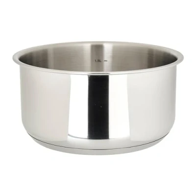 Imagen de Sitram 715013 Cazo extraíble (acero inoxidable, 18 cm, altura 9 incluye marcas de litros) para todo tipo fuego, incluso inducción, se vende sin mango