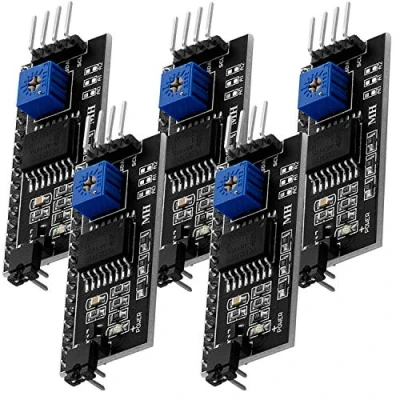 Imagen de AZDelivery 5 x I2C Adaptador Serial Modulo Board Interfaz para Display LCD 1602 y 2004 Compatible con Arduino E Book Incluido!