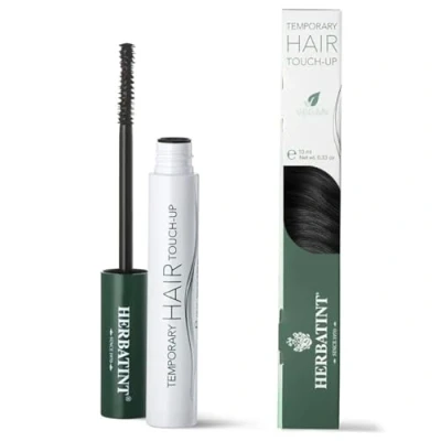 Imagen de Herbatint Temporary Hair Touch Up Negro Máscara para el Cabello Retocado Instantáneo del Crecimiento Cobertura Temporal, Dermatológicamente Probado, 93% Ingredientes de Origen Natural