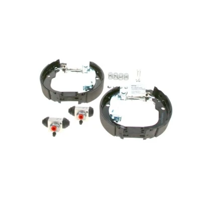 Imagen de BOSCH 0 204 114 703 Kit frenos, disco de tambor con accesorios, cilindro freno rueda CITROËN: C Elysée Berlina, PEUGEOT: 301 Berlina