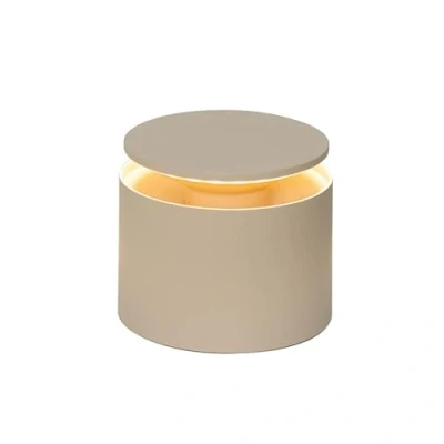 Imagen de Zafferano, Lámpara Push Up, de Mesa Recargable e Inalámbrica con Control Táctil, Adecuada también como Exterior, Atenuador, 2200 3000 K, Altura 80 100 cm, Color Arena
