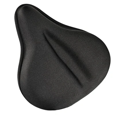 Imagen de FUCNEN Funda Sillin Bicicleta Estatica 27x25 CM Almohadilla Cicicleta Gel Ancha Protector Asiento Comodo Blando Cojin Mujer Hombres para Spinning MTB