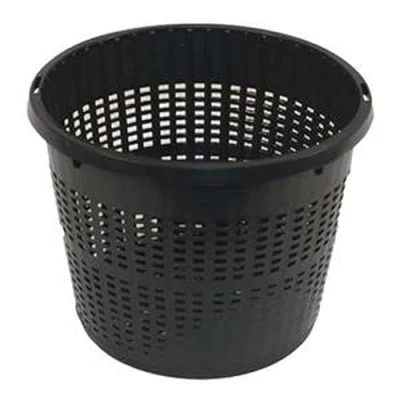 Imagen de Cestas para plantas de estanque, forros arpillera, macetas marginales acuáticas (3, 13 cm, redondas, 1 litro)