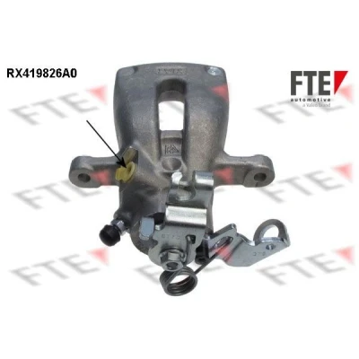 Imagen de FTE 9290891 Pinza de freno gris Aluminio Eje trasero, derecha sin soporte OPEL: Zafira B
