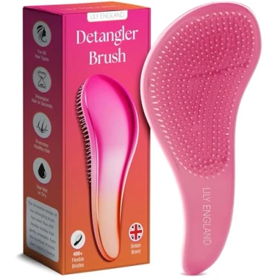 Imagen de Cepillo de Pelo Desenredante Para Cabello Mojado, Seco, Fino, Grueso, Rizado Mejor Todo Tipo Regalo Mujeres y Niños ¡No Más Enredos! Lily England