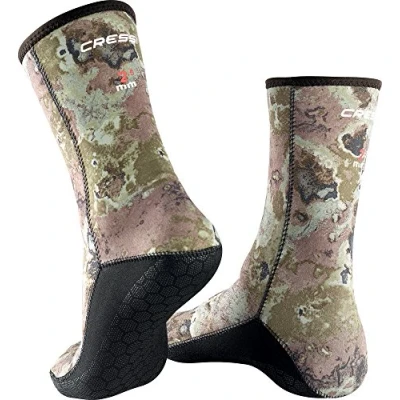 Imagen de Cressi Tracina Neoprene 3 mm Spearfishing Escarpines, Unisex, Multicolor (Camouflage Dark), M