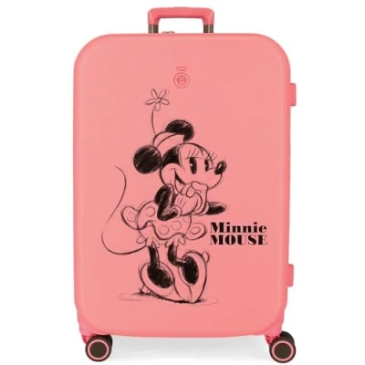 Imagen de Disney Minnie Happiness Maleta mediana Rosa 48x70x28 cms Rígida ABS Cierre TSA integrado 79L 4,32 kgs 4 Ruedas dobles