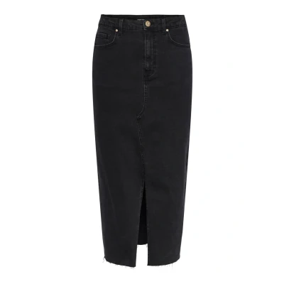 Imagen de Pieces Pcjessie MIDI Skirt Falda vaquera, Mujer, Talla: Medium, Black