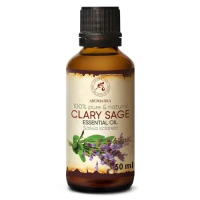 Imagen de Aceite Esencial Clary Sage 50ml Salvia Sclarea Aceites de Aromaterapia Grado para Difusor Cuidado Piel Velas Fragancia Hogar