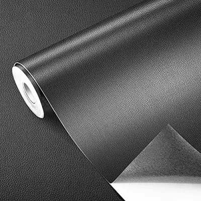 Imagen de GELAISI Película autoadhesiva de Cuero sintético 60 x 200 cm, Parche reparación Autoadhesivo, para tapicería, gabinete, Bolso Cuero, Asiento automóvil,sofá,Muebles,Gris