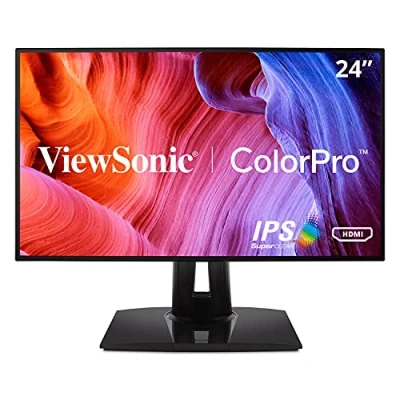 Imagen de Viewsonic VP Series VP2458 pantalla para PC 60,5 cm (23.8&quot;) Full HD LED Plana Negro Monitor (60,5 (23.8&quot;), 1920 x 1080 Pixeles, HD, LED, 7 ms, Negro)