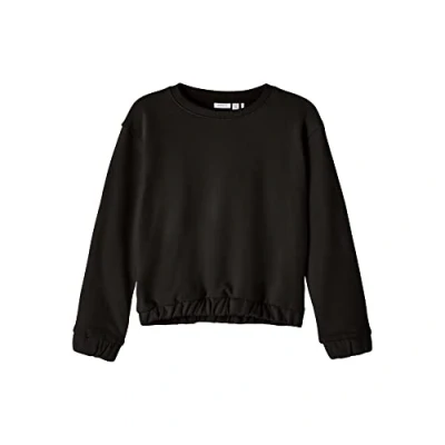 Imagen de NAME IT Nkftulena LS Sweat UNB Noos Sudadera, Black, 110 para Niñas