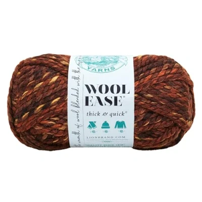 Imagen de Lion Brand Yarn 640 501A Wool Ease Thick &amp; Quick Yarn, Mezcla de acrílico, Sequoia, 1 Pack, 97
