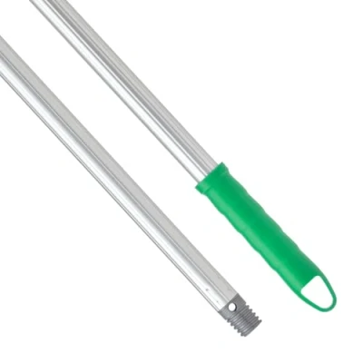 Imagen de MAYA Palo ANODIZADO Estriado. 1,40 m. Recubrimiento Anticorrosión. Ligero, Resistente y Antideslizante. Rosca Universal Maneta con Agujero para Colgarlo. (Verde)