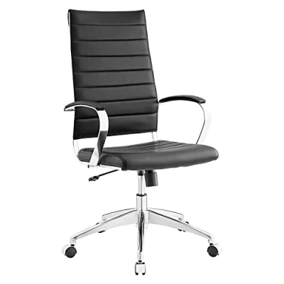 Imagen de Modway Jive Silla de oficina giratoria (respaldo alto, con brazos), color negro