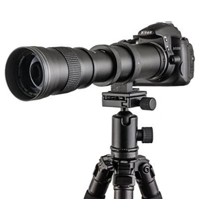 Imagen de Fotga Objetivo telescópico vario con zoom Super Tele Zoom, 420 800 mm f/8,3 16 para Canon EOS 1D, 5D, 6D, 7D, 10D, 20D, 30D, 40D, 50D, 60D, 100D, 300D, 350D, 400D, 450D, 500D, 550D, 600D, 700D, 1000D, 1100D, 1200D y más cámaras réflex DSLR/SLR